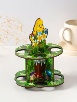 Подставка для 8 яиц в двух ярусах «Цыплёнок», 15.5×12.5 см