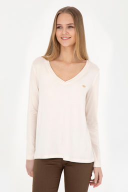 Kad_n Ekru Sweatshirt - U.s. polo assn фото 3