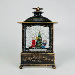 Новогодний декор Фонарь стекло 23 см в ассортименте (арт. K-8) - Ип лебедев о.ю фото 2