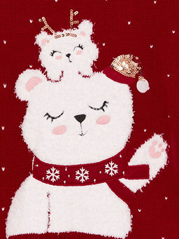 Bisiklet Yaka Nak??l? Uzun Kollu K?z ?ocuk Triko Kazak - Waikiki фото 2