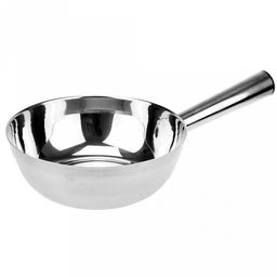 "Астория" Ковш из нержавеющей стали 1,75л, д20,5см h7см, s0,7мм, ручка 15см (Китай) ДОПУСКАЮТСЯ: небольшие потертости внутри ковша на дне.