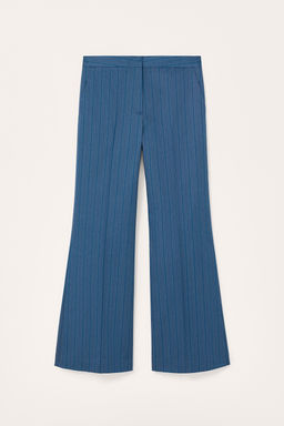 LIMITED EDITION STRIPED FLARE TROUSERS