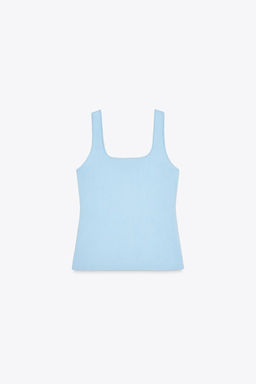 PLAIN KNIT CORSET TOP - Zara фото 14