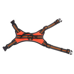 Шлейка улучшенная К7 мягкая светоотражающая, размер S, ОГ 44-55 см, вес 5-9 кг, оранжевая - Пижон фото 3