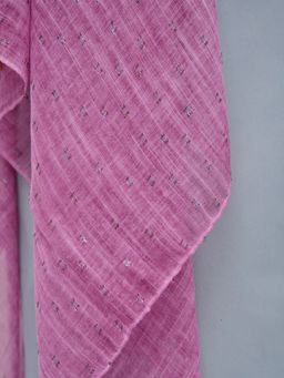 Лен с хлопком . Большой, красивый двусторонний палантин с необычной выработкой по всему полотну изде - Tantino фото 5