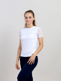 CRB wear / CWJG 63915-20 Джемпер для девочки,белый/Ex.Cherubino