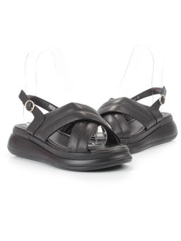 08-PEE37-2 BLACK Босоножки женские (натуральная кожа) - Фабричный китай фото 10