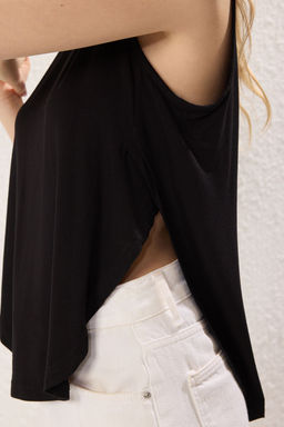 TRENDYOLMILLA Siyah Regular/Normal Kal?p Kolsuz Esnek Orme Atlet TWOSS25AL00047  фото 3
