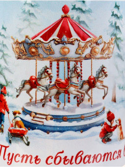 Кружка новогодняя керамическая «Пусть сбываются мечты в Новом году», 320 мл