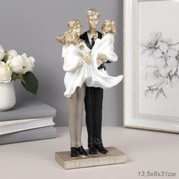 Статуэтка Семья 13,5х8х31 см / 24420U24 /уп 24/ - ГалеонТрейд фото 2