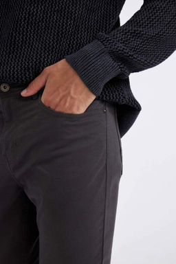 Брюки-чиносы скинни из парусины - Defacto фото 6