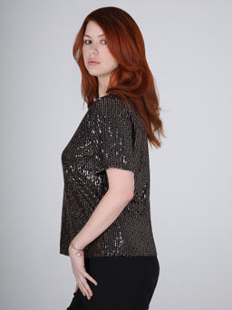 Праздничная блузка в пайетку