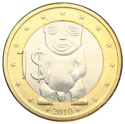 Монета 1 доллар 2010 года Острова Кука