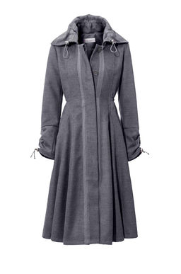 Пальто, светло-серое - Linea tesini фото 12