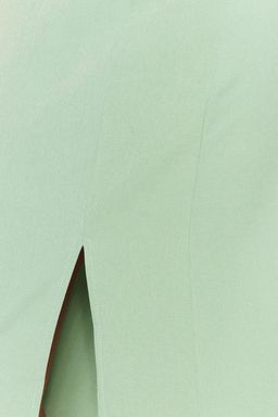 TRENDYOLMILLA Mint Vucuda Oturan Cut Out Detayl? Kolsuz Midi Kalem Etek Dokuma Elbise TWOSS23EL02043 фото 3