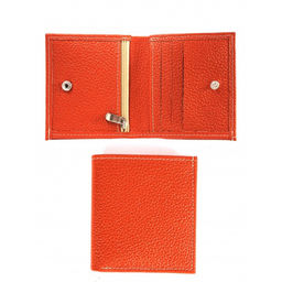 Портмоне женское Croco-ПР-917 натуральная кожа 2 отд, 6 карм, оранжевый флотер (36) 264741