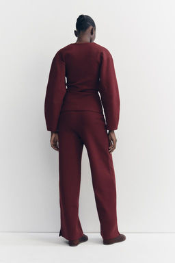 FITTED INTERLOCK SWEATSHIRT - Zara фото 16