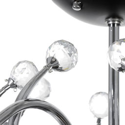 Светильник потолочный BayerLux «Марианна», люстра 8хЕ27, 40 Вт, чёрный, 77×77×33 см