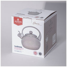 Чайник эмалированный со свистком серия Charm, 2,2л 934-603 - Арти-м фото 3