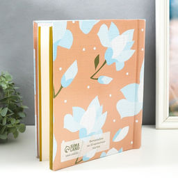 Фотоальбом магнитный на 20 листов Нежно-голубые цветы, крафт 29?24?2 см - Keep memories фото 2