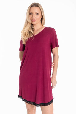 Сорочка М325085Пб бордовый - Елена фото 7