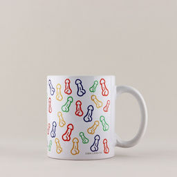 Кружка керамическая «Перфекционист», 320 мл, белая, 18+