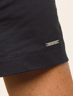 VILATTE / Футболка-поло с золотистыми пуговицами из премиального хлопка  фото 12