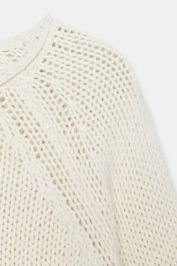 CHUNKY KNIT SWEATER - Zara фото 6