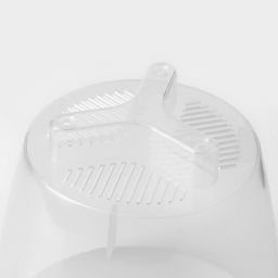 Цена за 2 шт. Горшок для цветов с поддоном «Альтернатива. Адель», 1.5 л, пластиковый, прозрачный