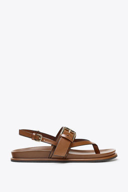 STRAPPY BUCKLE SANDALS - Zara фото 2
