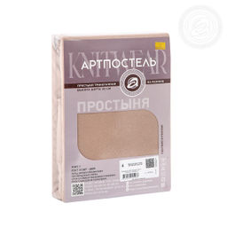 Простыня на резинке Какао 200х200х20/1 шт. - 200х200х20 Трикотаж - Артпостель фото 2