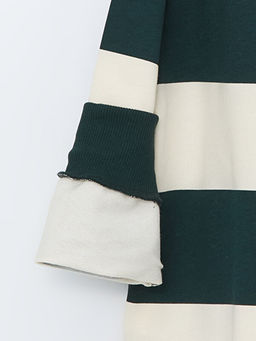 Polo Yaka ?izgili Uzun Kollu Erkek ?ocuk Ti??rt