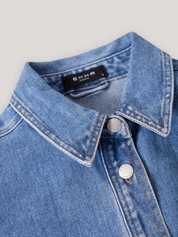 Рубашка из денима с карманами B2681/carnia - Emka фото 8