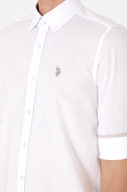 Erkek Beyaz Uzun Kollu G_mlek Sepette S_rpriz _ndirim - U.s. polo assn фото 7