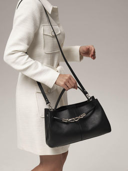 Кожаная сумка Ties DBR 31185 черный фото 2