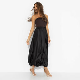 Юбка с эффектной драпировкой, Талия решает (черная) / Новый год - Charutti фото 6