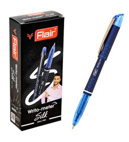 Ручка шар. FLAIR "Writo-meter Silk" синяя (F-743 Silk) длина линии до 3 км