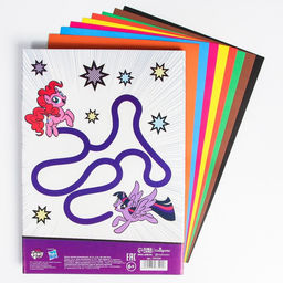 Картон цветной немелованный, А4, 8 л. 8 цв., My little pony - Hasbro фото 2