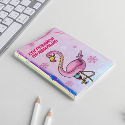 Набор Сияй!, голографическая обложка для паспорта и визитница - Beauty fox фото 3