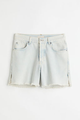Vaquero corto en denim High Waist
