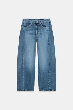 JEANS ZW COLLECTION ANKLE RELAXED TIRO MEDIO / Azul medio - Zara фото 4