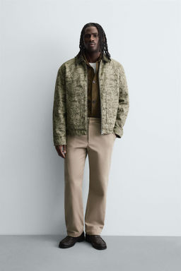 ABSTRACT JACQUARD QUILTED JACKET