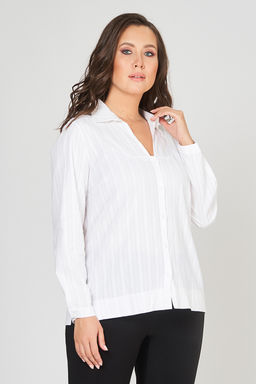 Блуза белая офисная - Olsi фото 2