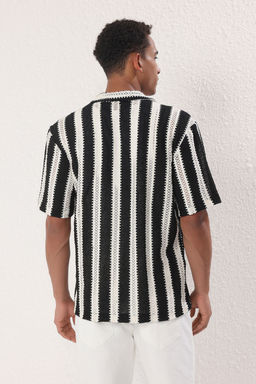 TRENDYOL MAN Siyah Oversize Gomlek TMNSS25GO00028 - Trendyolmilla фото 4