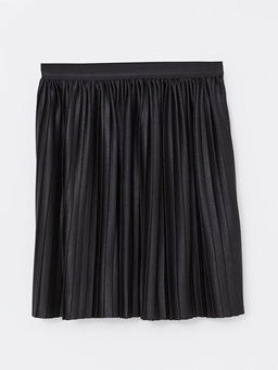 Beli Lastikli Pileli K?z ?ocuk Etek