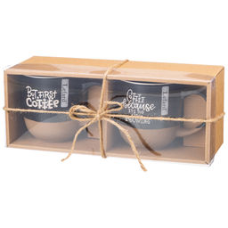 НАБОР КРУЖЕК ИЗ 2 ШТ. 420 МЛ В КРАФТОВОЙ КОРОБКЕ - Lefard фото 2