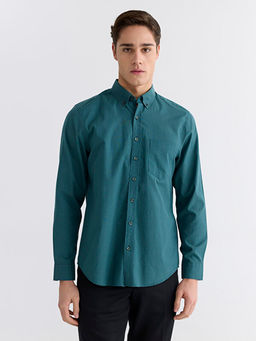 Regular Fit Ekose Poplin Erkek G?mlek