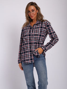 М380 Рубашка с длинным рукавом (темно-синий)