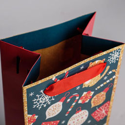 Пакет подарочный новогодний под бутылку «Счастья в Новом году», 13×35×10 см