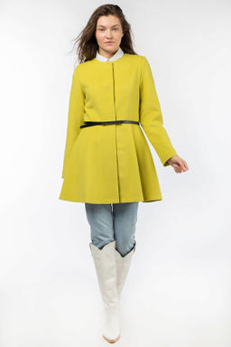 01-08126 Пальто женское демисезонное (пояс) - El podio фото 2